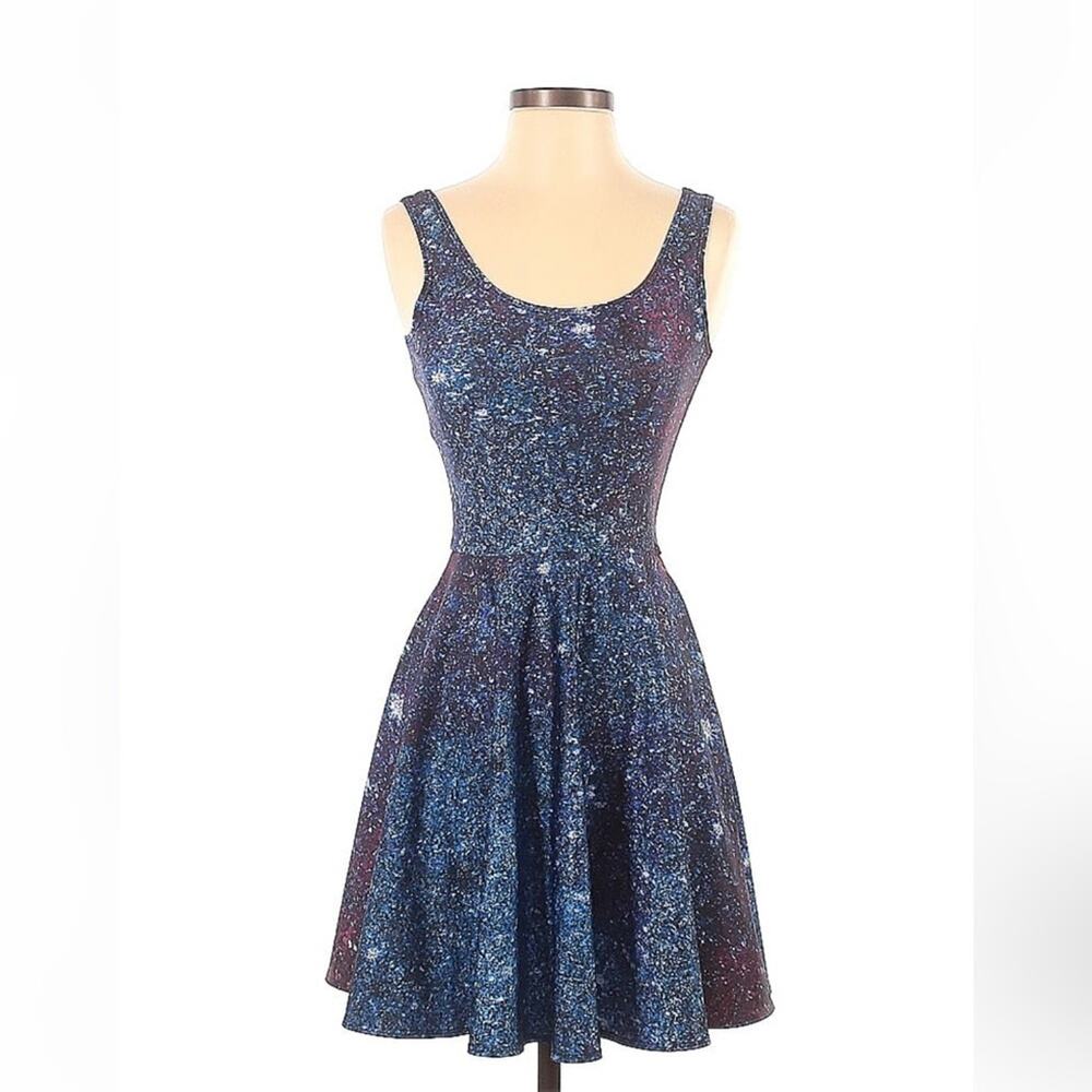 LDC Living Dead Souls punk Cosmic goth skater dress, size small